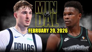 21.02.2026 | ОБЗОР МАТЧА | Миннесота Тимбервулвз - Даллас Маверикс | Highlights