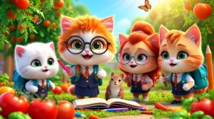 🐱 Школьные секреты пушистых учеников: охрана сада и приключения