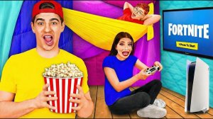 24 часа в гигантском доме из одеял!