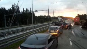 Трасса Екатеринбург-Пермь. Авария.