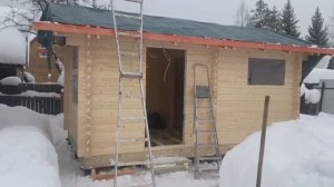 Рубрика  - видео с полей. Ход строительства бани 5х3