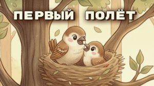 Когда страшно начинать… 🐦 Добрая сказка перед сном о первом полёте воробушка