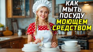 Как мыть посуду моющим средством