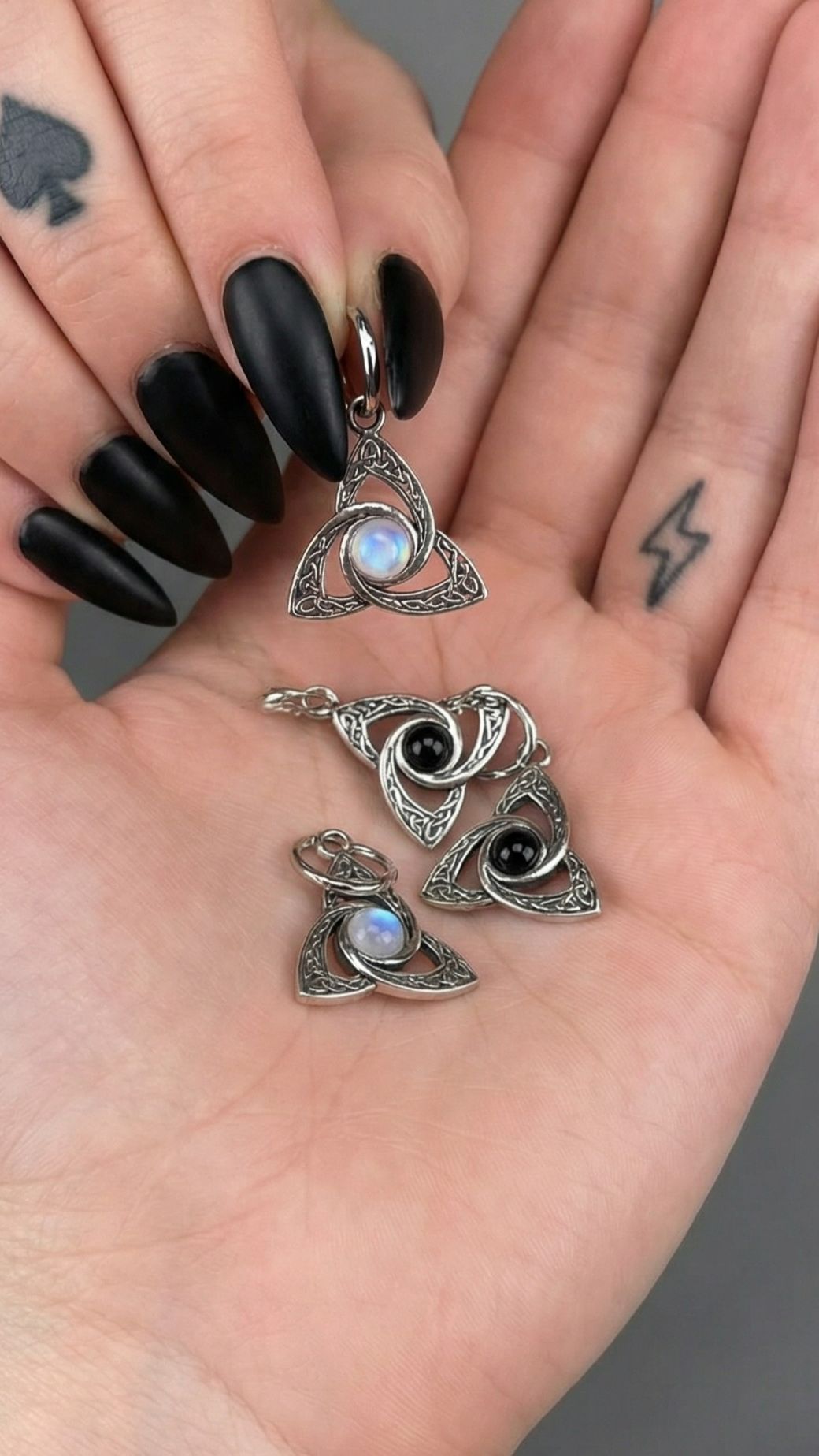 Серьги‑кольца с подвеской "Кельтские узлы" от StarfallShop