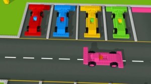 Цвета для детей с машинками для детей