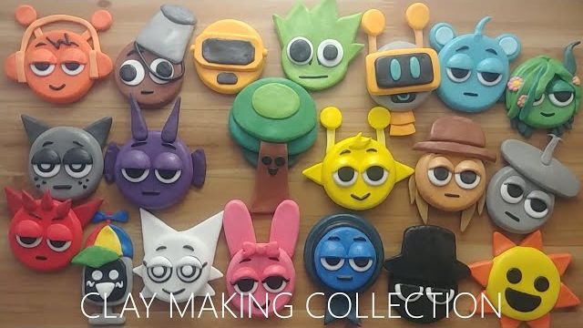 СПРУНКИ! Sprunki Сollection! ВСЕ ПЕРСОНАЖИ СПРУНКИ ИЗ ВОЗДУШНОГО ПЛАСТИЛИНА! РЕАКЦИЯ смотреть онлайн