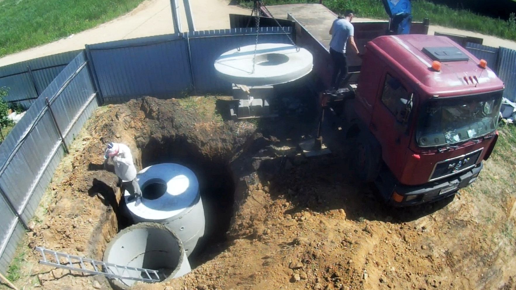 Строительство дома в Твери...септик... смотреть онлайн