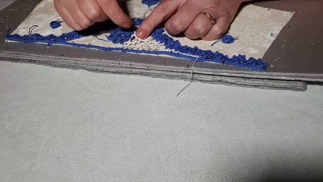 Вяжу нерегулярную сеточку. Ирландское кружево