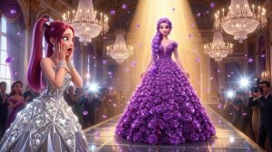 Платье Руми в аметистовый цветочек, которое потрясло Париж. Охотники на демонов