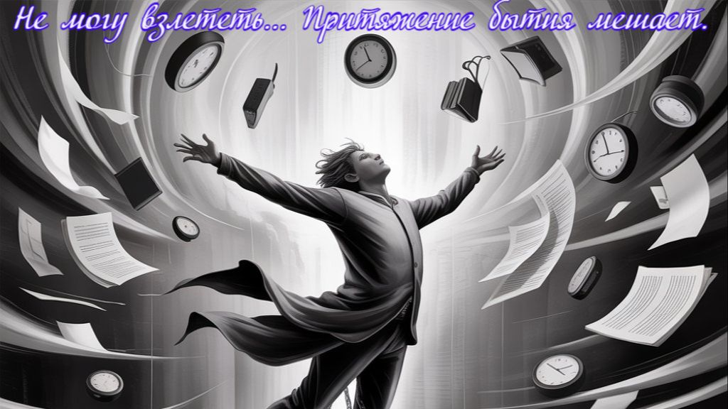 Не могу взлететь... Притяжение бытия мешает. Премьера трека!