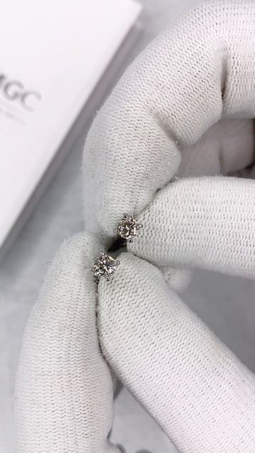 Серьги-пусеты с бриллиантами арт: К10774 смотреть онлайн