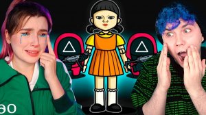СУМАСШЕДШАЯ ИГРА в КАЛЬМАРА в AMONG US ☁️