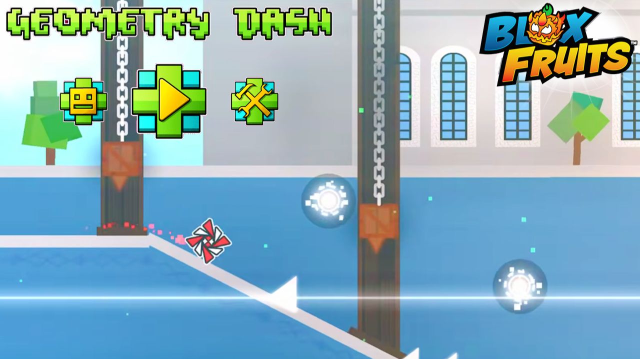 Blox Fruits GEOMETRY DASH🍈🌊Прикол Роблокс Игра Ван Пис смотреть онлайн