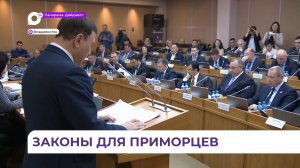 Приморские парламентарии внесли ряд важных поправок в краевые законы