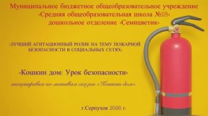 Кошкин дом Урок безопасности