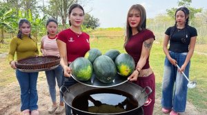 Изумительный рецепт приготовления арбузного желе и жареного риса. Кухня Азии