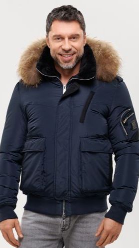 Бомбер Scanndi DM19029 (синий) смотреть онлайн