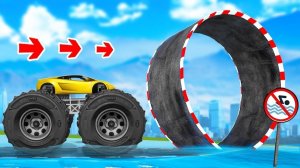 Как далеко монстр трак сможет проехать по мертвым петлям в гта 5 ?