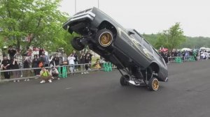 прыжок лоурайдера! выгорание! Встреча WHeeLs meeting 2024 в Iwate Wheels meeting