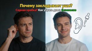 Почему закладывает уши: как узнать, что это серная пробка, и убрать её дома