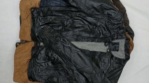 41677 Куртки мужские кожаные, 5пак, Giubbotti pelle Uomo, секонд (extra) оптом