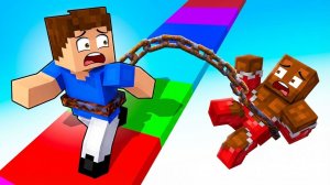 ВЛАДУС И ЛЁНЯ СВЯЗАНЫ ЦЕПЬЮ В МАЙНКРАФТЕ!