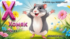 Х. Хомяк. Алфавит Азбука Просто. Мир животных и птиц в алфавитном порядке. Автор поэт Левинов Иран