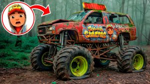 Полное Восстановление ЗАБРОШЕННОГО Монстр Трака Subway Surfers|Оживили Монстр Трак из Subway Surfers