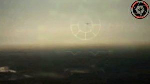 Вертолет Ка-52 отработал беспилотник ВСУ огнем 30-мм автоматической пушки 2А42 в зоне спецоперации