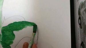 рисуем горохострел из  растения против зомби.mp4