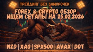 Рынок стоит, крипта мутная, но идеи есть! Форекс + Крипта разбор | 25 февраля