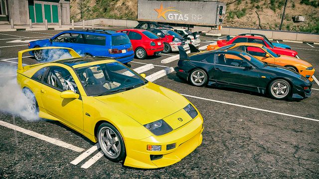 НОЧНОЙ ДРИФТ НА ПОДГОТОВЛЕННЫХ ТАЧКАХ ПО СЕРПАНТИНАМ В ГТА 5 РП