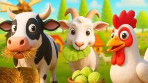 Что едят животные на ферме🚜Мультик для малышей🐄Коровка🐕собачка🐐 и другие для самых маленьких 🌞