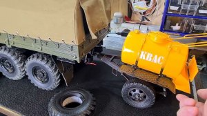 Новая Резина на RC КАмаз, Бочка с квасом из СССР