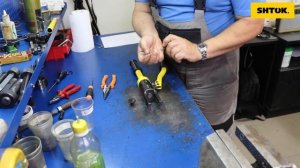 Чистка клапана гидравлического пресса