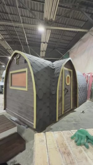 🎥Обзор: Баня-Викинг с яркими торцами 5*2.2*2.4м от компании DSV Group