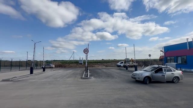 установка шлагбаумов на складе ОЗОН ПЕРМЬ