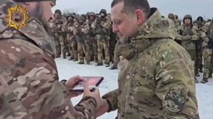 Апти Алаудинов "АХМАТ". Награждение отличившихся бойцов