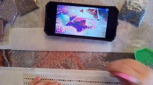 Алмазная мозаика (Таймлапс 30х)