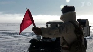 На Ладожском озере прошла реконструкция движения по "Дороге жизни".