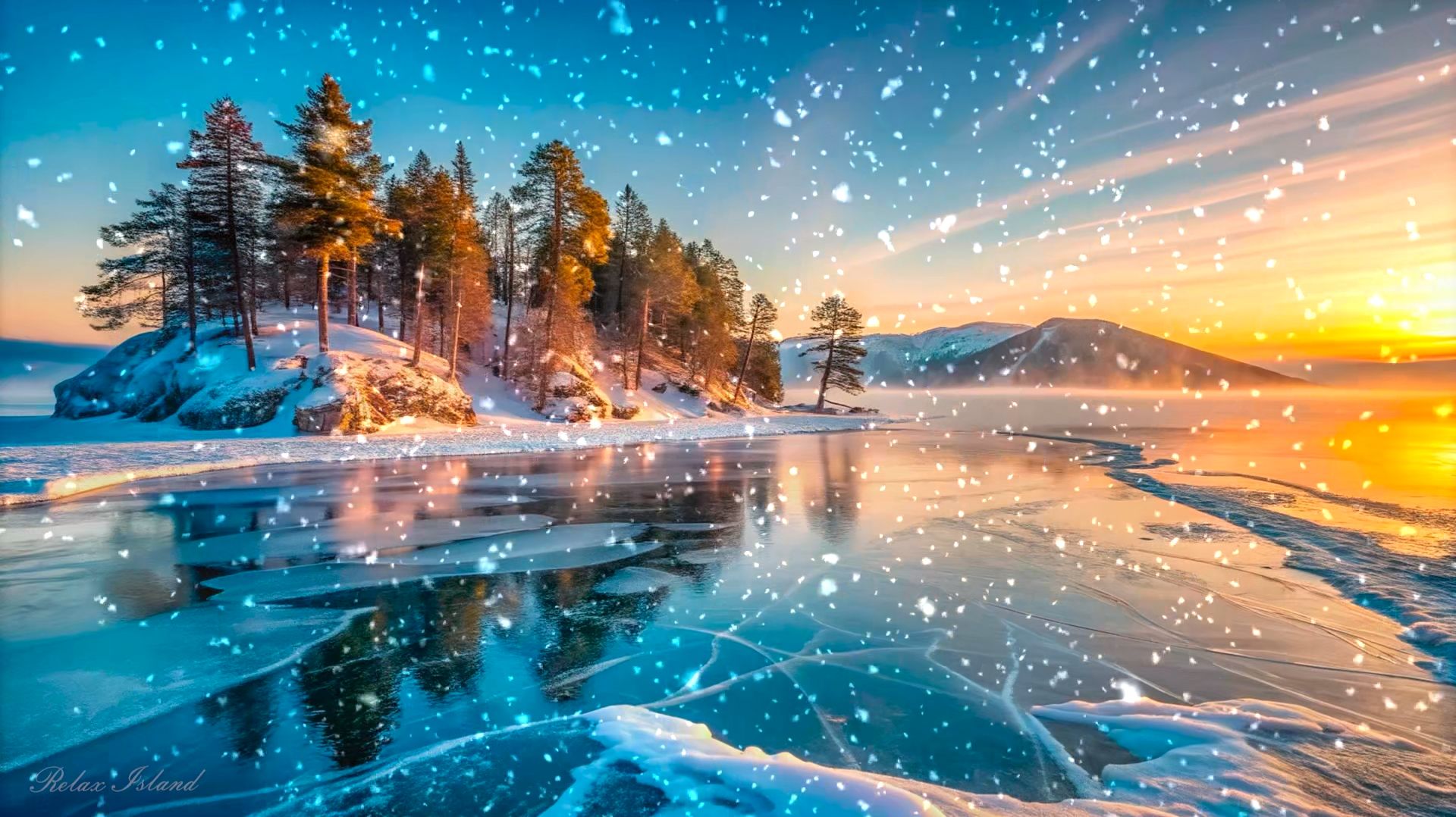 ЗИМНЯЯ УСПОКАИВАЮЩАЯ МУЗЫКА ДЛЯ СНА 🎵 ОЧЕНЬ КРАСИВАЯ РАССЛАБЛЯЮЩАЯ МУЗЫКА ДЛЯ ДУШИ В ЛУЧАХ ЗАКАТА смотреть онлайн