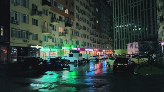 Ночная Анапа 🌙 лужи и огни ✨ новый Redmi 📱 Видео, которое не планировалось