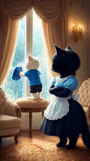 Что случается, если не следить за котиками
#ии #котики #мультик