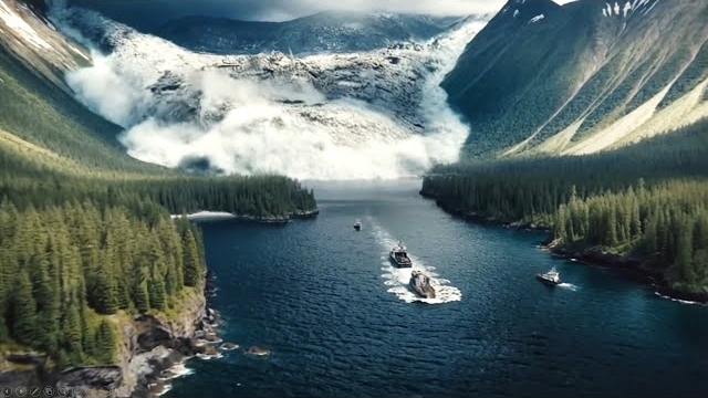 Мега цунами. Чудовищная волна 1958 года, потрясшая историю #aivideo