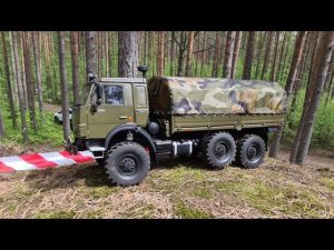 RC КамАЗ 5350 1/10. Грузовой RC offroad. Модельный HardBody-слёт ФТ 2022