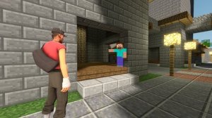 скаут попал в мир майнкрафта