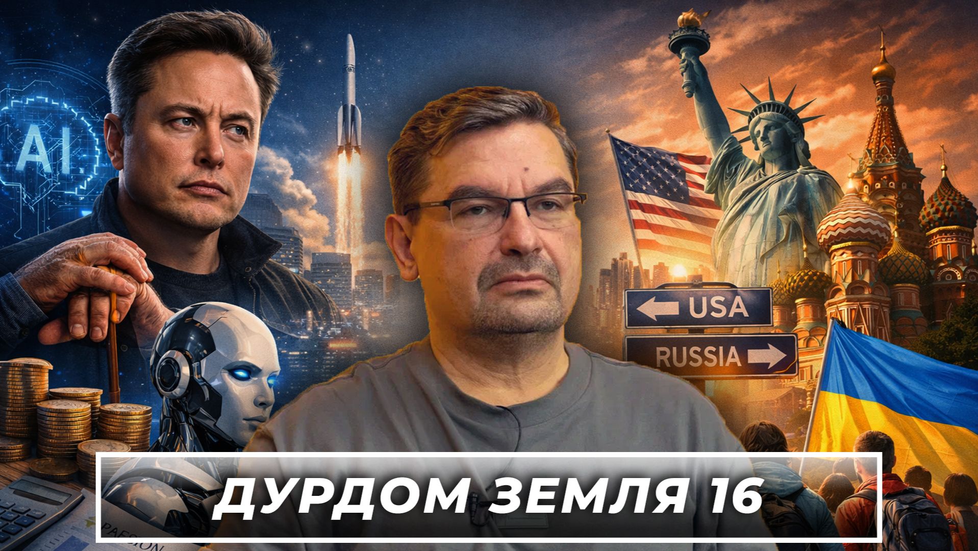 «Америка против Ирана, Украина против Запада, капитализм против пенсионеров!» смотреть онлайн