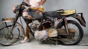 Реставрация Старого Британского Мотоцикла Triumph.