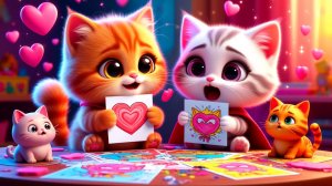😻 Пушистые сердца! Коты влюбились и открывают арт-сюрпризы