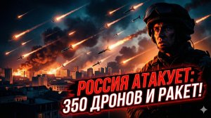 ⚡️ МАССИРОВАННЫЙ УДАР: 350 беспилотников и ракет - самая дерзкая атака года